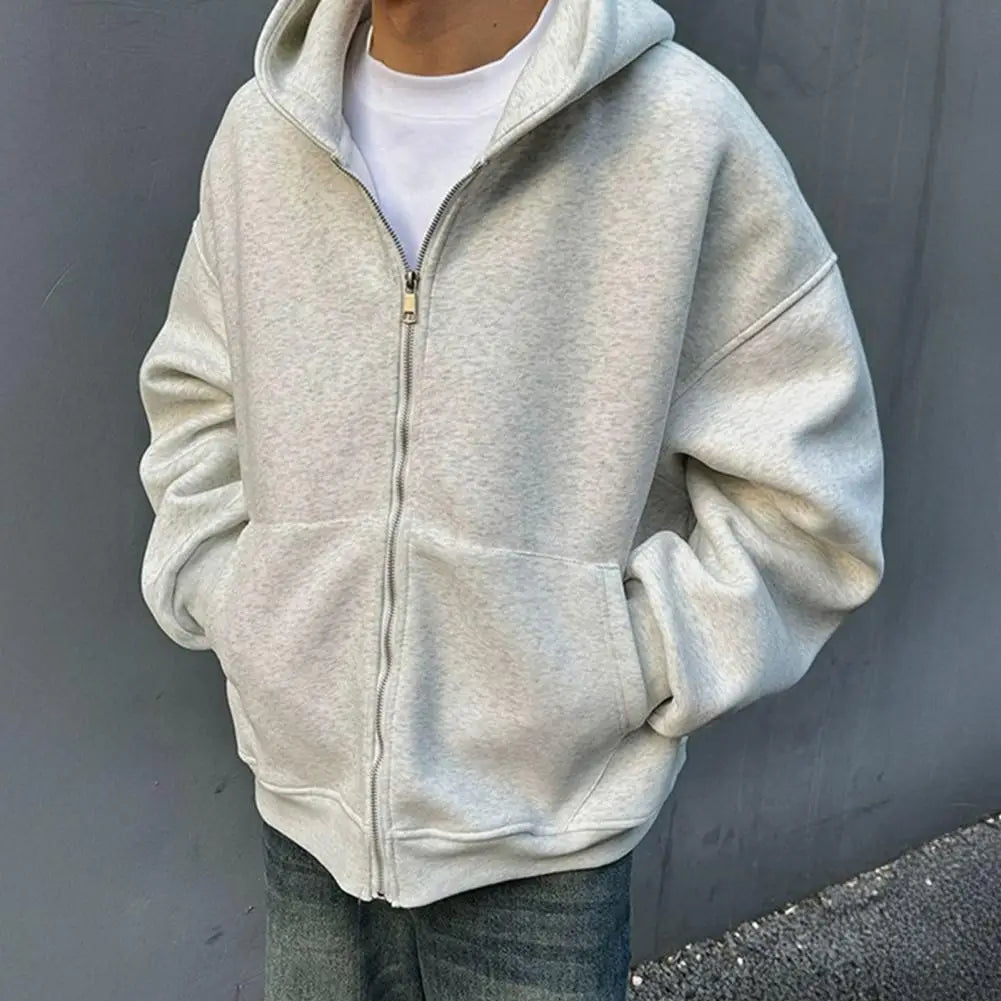 Men Women Travel Hooded Sweatshirt with Backpack Creative Zipper Cardigan  Casual Unisex Lightweight Backpack Hoodie