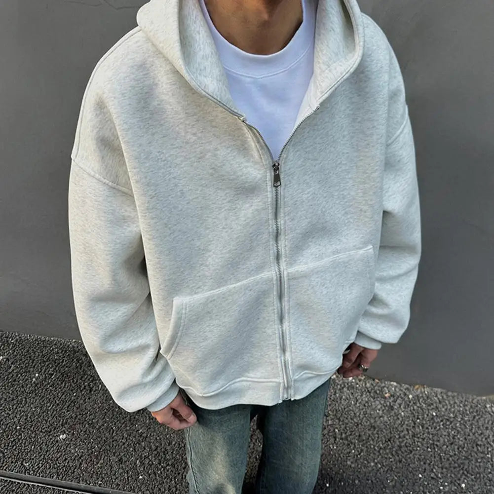 Men Women Travel Hooded Sweatshirt with Backpack Creative Zipper Cardigan  Casual Unisex Lightweight Backpack Hoodie