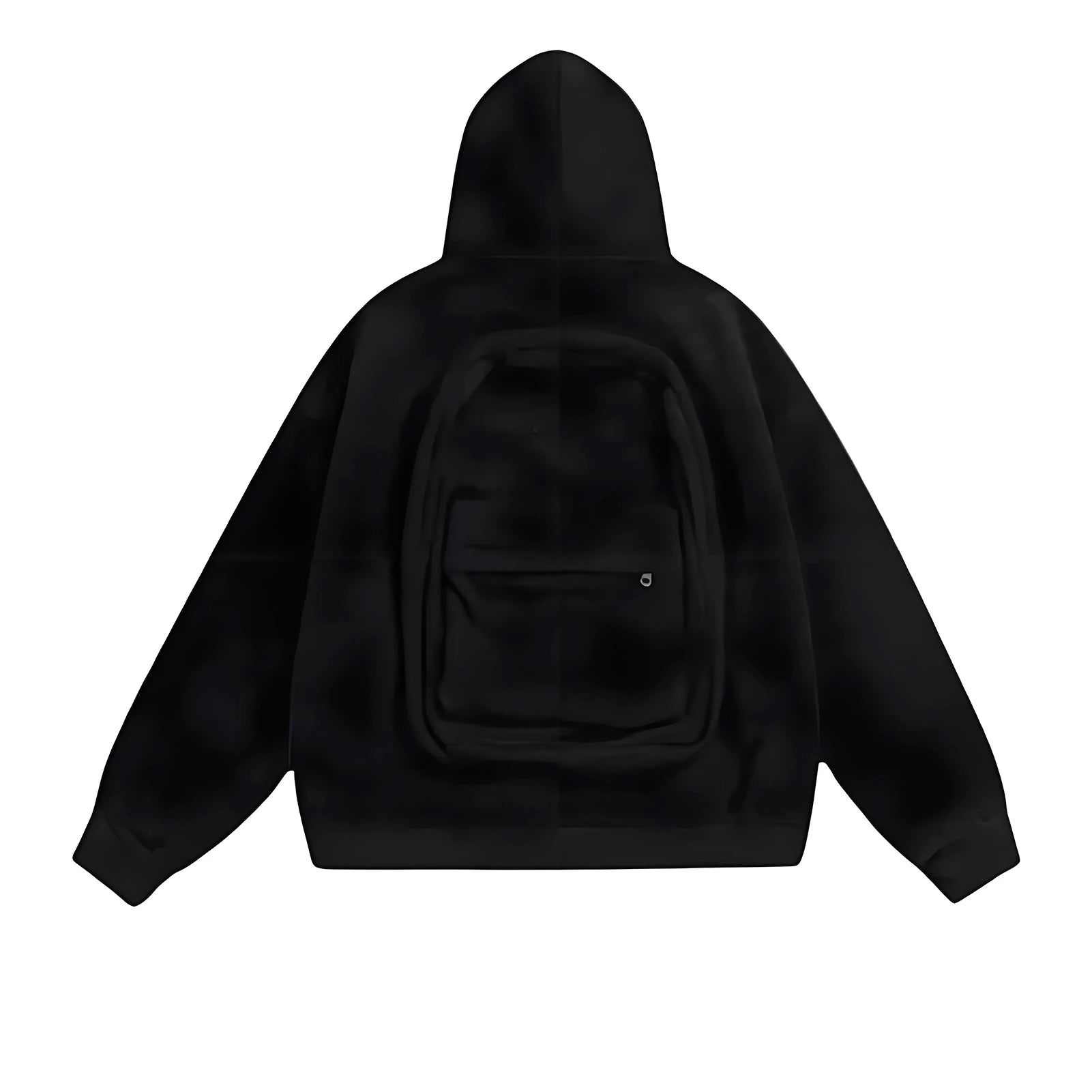 Men Women Travel Hooded Sweatshirt with Backpack Creative Zipper Cardigan  Casual Unisex Lightweight Backpack Hoodie